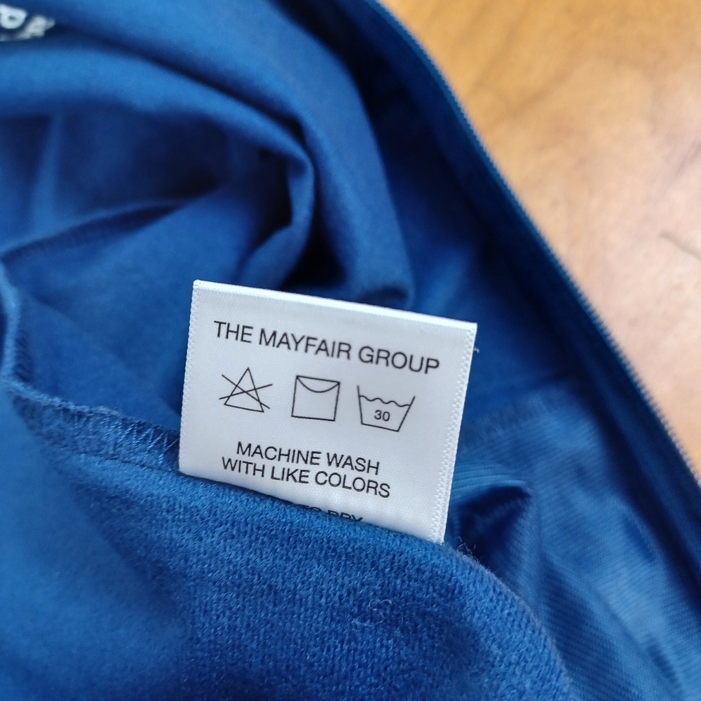 The Mayfair Group Athletic Club Jacket Size S M Full Zip Long Sleeve Athleisure - Picture 10 of 13